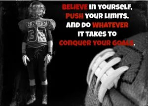 Conquering Goals Football Quotes Wallpaper