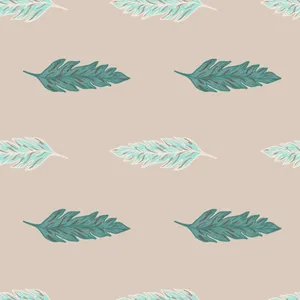 Contemporary Leaves Art Wallpaper