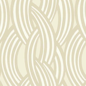 Contemporary Modern Wave Striped Wall Wallpaper