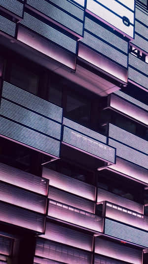 Contemporary Purple Boxes Wallpaper