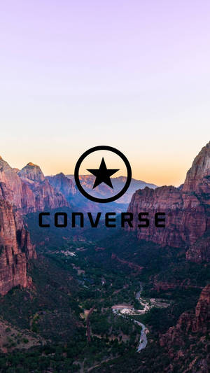 Converse Logo Canyon Design Wallpaper