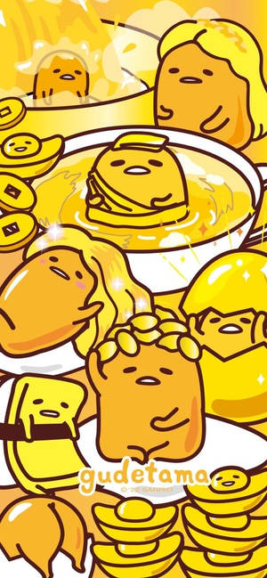 Cooked Gudetama Aesthetic Wallpaper
