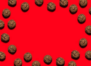 Cookie In Red Backdrop Wallpaper