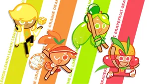 Cookie Run Kingdom Fruit Cookies Wallpaper
