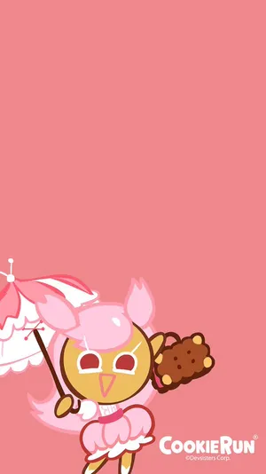 Cookie Run Pastel Pink Wallpaper