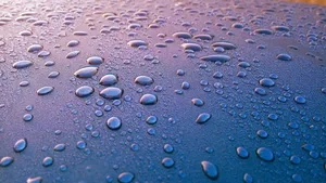 Cool 3d Water Drops Scattered Wallpaper