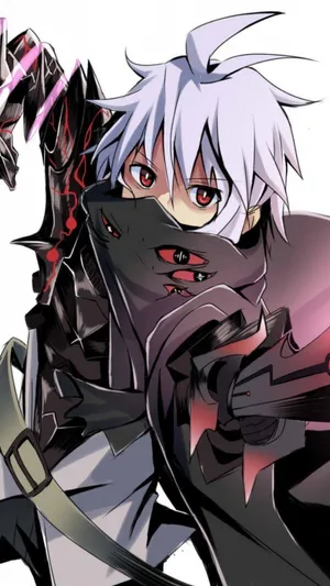 “cool Anime Character Ready For Action” Wallpaper