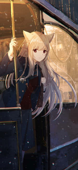 Cool Anime Fox In A Bus Wallpaper