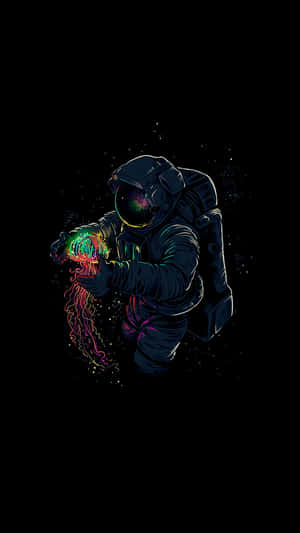 Cool Astronaut Super Amoled Display Wallpaper