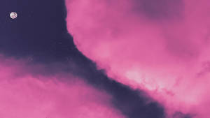 Cool Background Pink Clouds Wallpaper