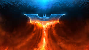 Cool Batman Logo Flame Art Wallpaper