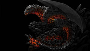 Cool Black And Red Dragon Wallpaper