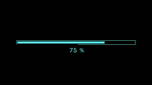 Cool Blue Gaming Desktop Progress Bar Wallpaper