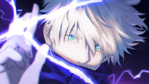 Cool Boy Anime With Glowing Eyes Wallpaper