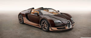 Cool Bugatti Chiron Sport Brown Wallpaper