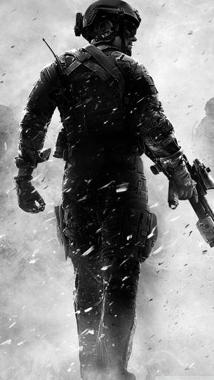 Cool Call Of Duty Modern Warfare Iphone Black And White War Wallpaper