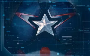Cool Captain America Logo Tablet Wallpaper
