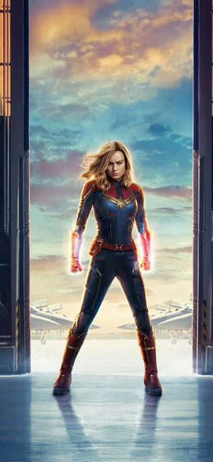Cool Captain Marvel Iphone Wallpaper
