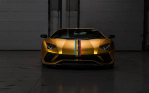 Cool Cars: Champagne Lamborghini Wallpaper