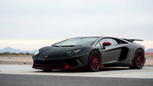 Cool Cars: Devil Black Lamborghini Wallpaper
