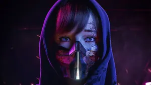 Cool Cyberpunk Digital Art Tablet Wallpaper