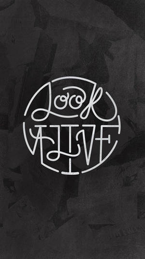 Cool Dark Aesthetic Logo Wallpaper