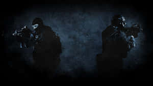 Cool Dark Counterstrike Terrorist Poster Wallpaper