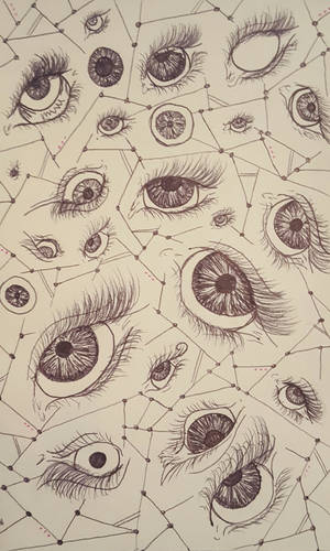 Cool Drawing Eyes Wallpaper