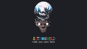 Cool Earth Skull Astroworld Wallpaper