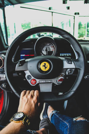 Cool Ferrari Interior Wallpaper