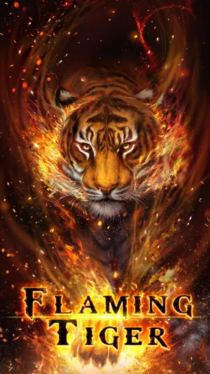 Cool Fire Tiger Wallpaper