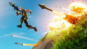 Cool Fortnite Missile Barrage Wallpaper