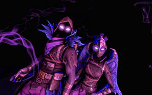 Cool Fortnite Skin Raven Creepy Purple Aesthetic Wallpaper