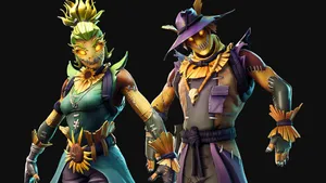 Cool Fortnite Skin Scarecrow Skins Halloween Aesthetic Wallpaper