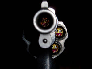 Cool Funny Revolver Gun Wallpaper