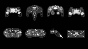 Cool Gaming Controllers X-ray Wallpaper
