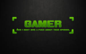 Cool Gaming Neon Green Gamer Wallpaper