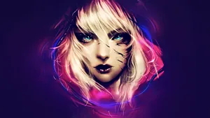 Cool Girl Black Scars Wallpaper