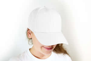 Cool Girl Wearing A White Cap Wallpaper