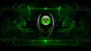 Cool Green Artwork Alienware Wallpaper