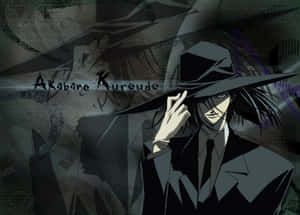 Cool Guy Akabane Kuroudo In Black Aesthetic Poster Wallpaper