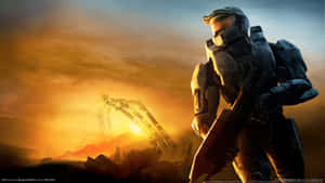 Cool Halo Soldier In Desert Wallpaper