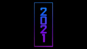 Cool Happy New Year 2021 Greeting Wallpaper