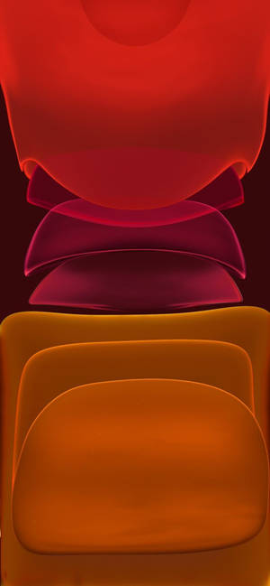 Cool Iphone 11 Orange And Red Blobs Wallpaper