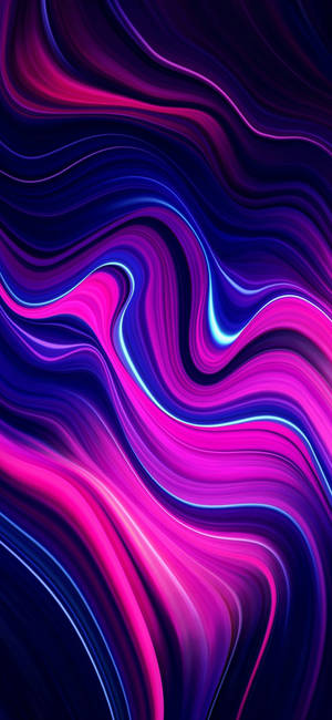 Cool Iphone 11 Purple And Blue Waves Wallpaper