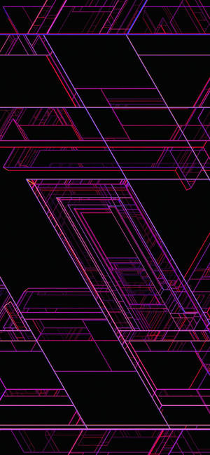 Cool Iphone Xs Max Pink Geometric Lines Wallpaper