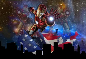 Cool Iron Man Galaxy Art Wallpaper