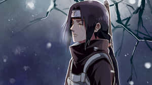 Cool Itachi Ready For Adventure Wallpaper