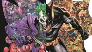 Cool Joker Cover With Batman Wallpaper