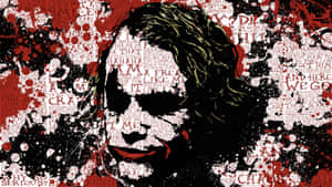 Cool Joker Red And White Wallpaper